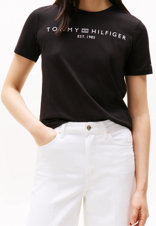 Tommy Hilfiger T-shirt con stampa BLACK