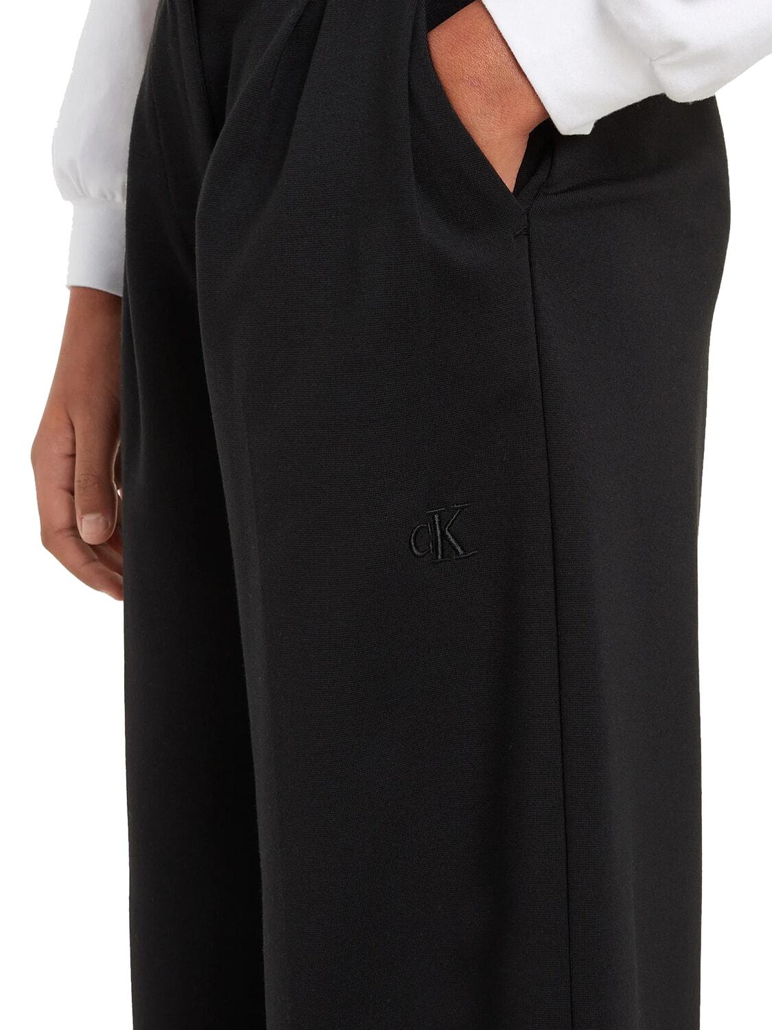 Calvin Klein Kids pantalone elegante nero