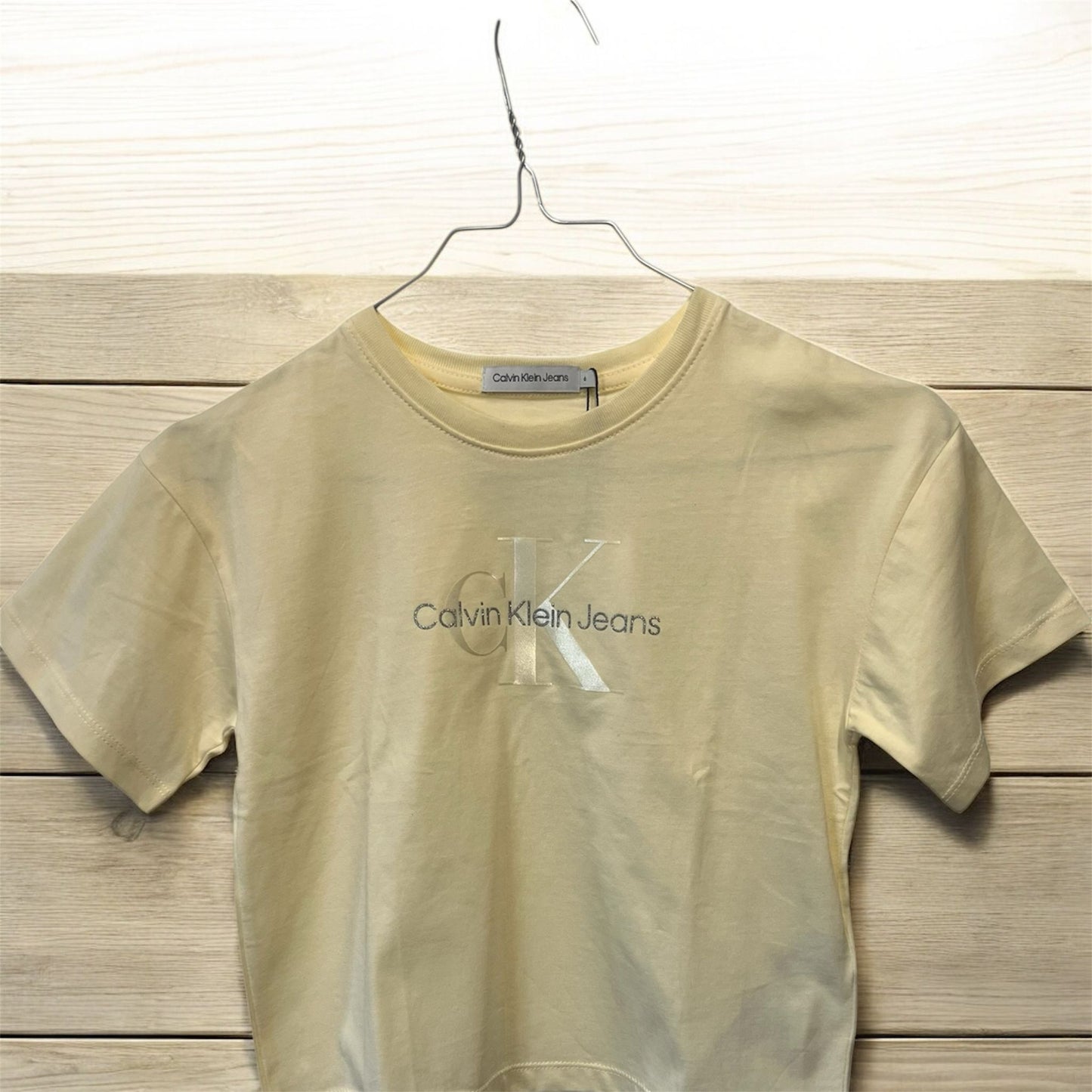 Calvin Klein Jeans – T-shirt Giallo Pastello