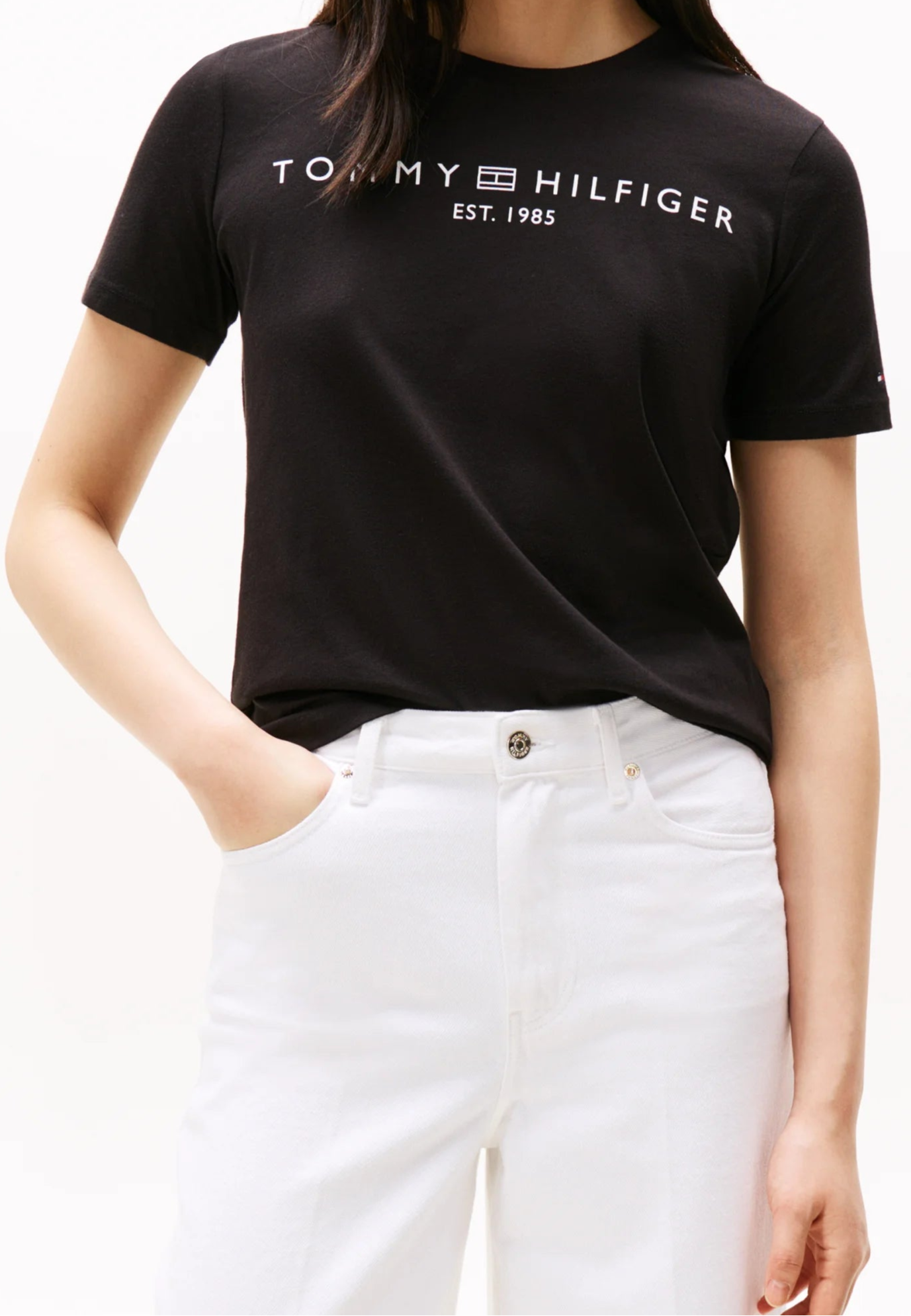 Tommy Hilfiger T-shirt con stampa BLACK
